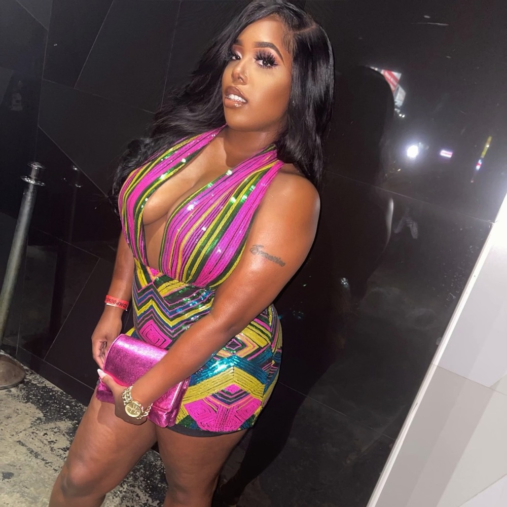 All types sequin mini dress